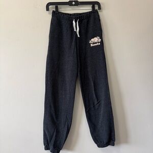 Roots Kids Black Jogger Pants